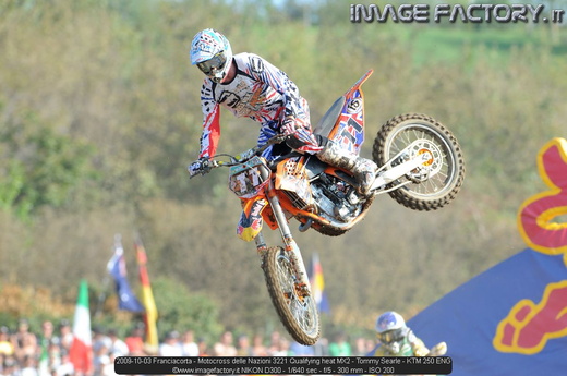 2009-10-03 Franciacorta - Motocross delle Nazioni 3221 Qualifying heat MX2 - Tommy Searle - KTM 250 ENG
